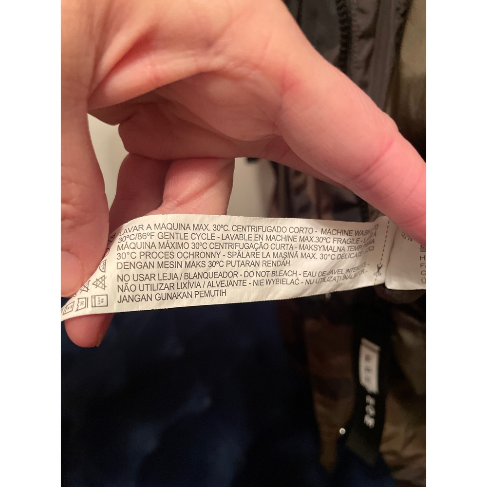 ZARA Camo Parka Jacket Small Lightweight Hooded Utility Military - Picture 10 of 10